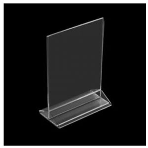 T Stand Acrylic Table Menu